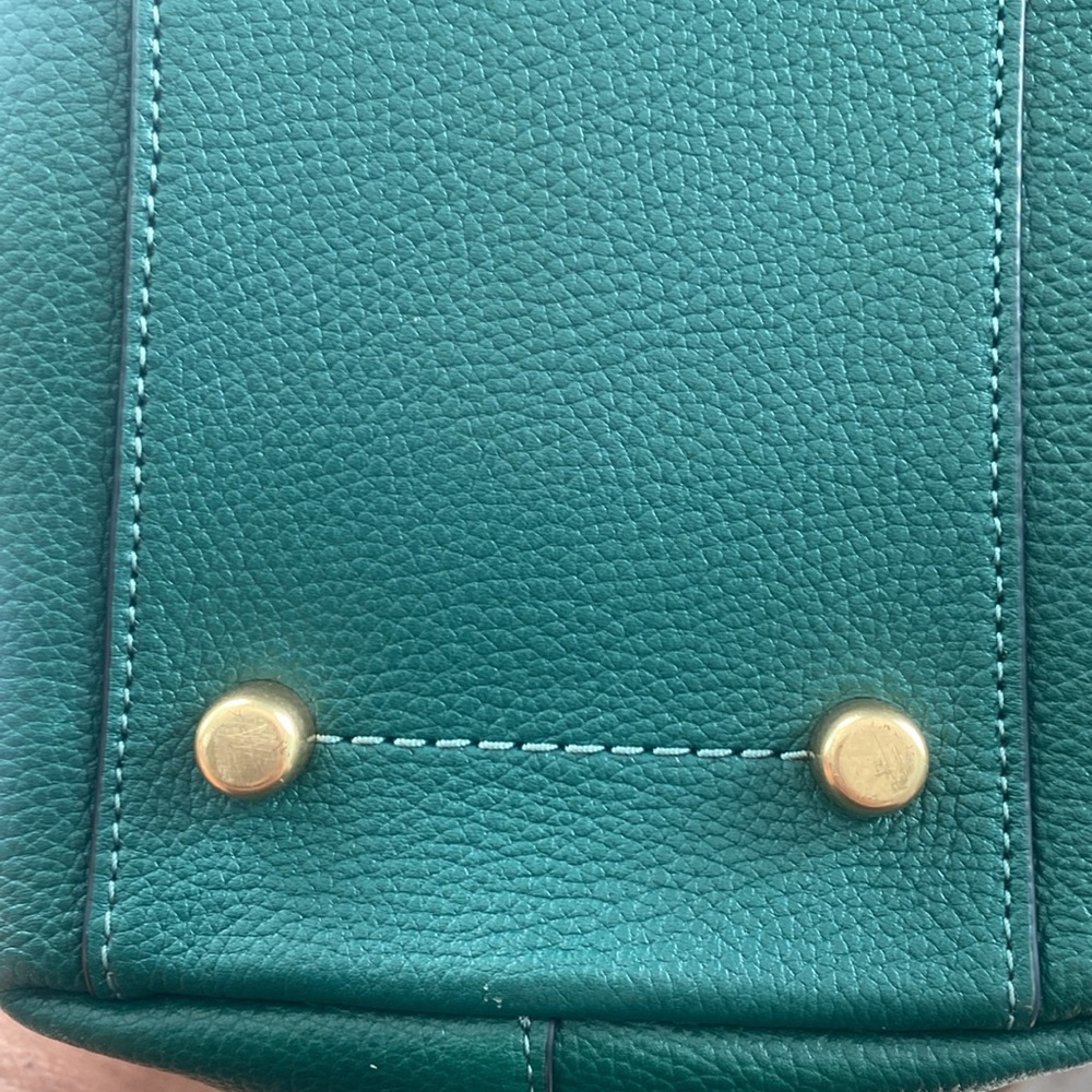 Coach Taylor pebbled leather tote - pine Green - Picture 16 of 16